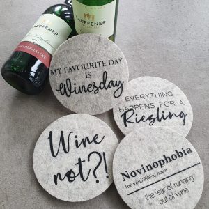 Filzuntersetzer Set Wine