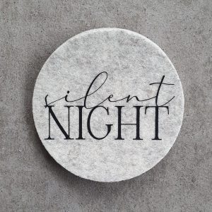 Filzuntersetzer Winter_silent night