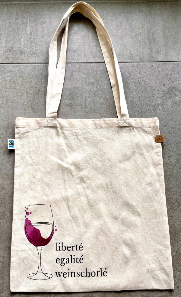 Jutebeutel liberté egalite weinschorle
